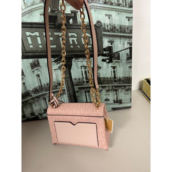Michael Kors Cece Small Logo Shoulder Bag Black 35F2G0EC5B Michael Kors 35F2G0EC5B Cece Small Logo Shoulder Bag